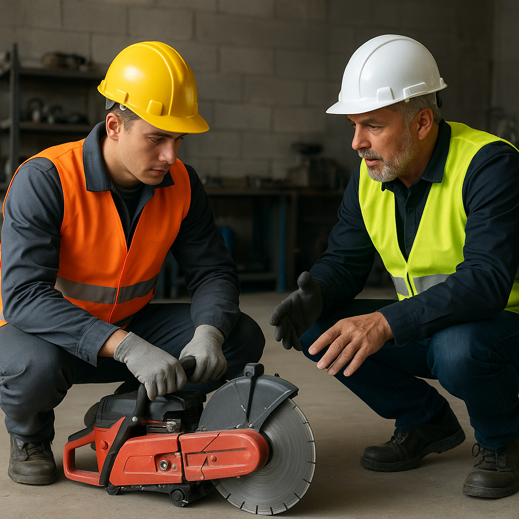 Jak przeprowadzić szkolenie operatora przecinarki