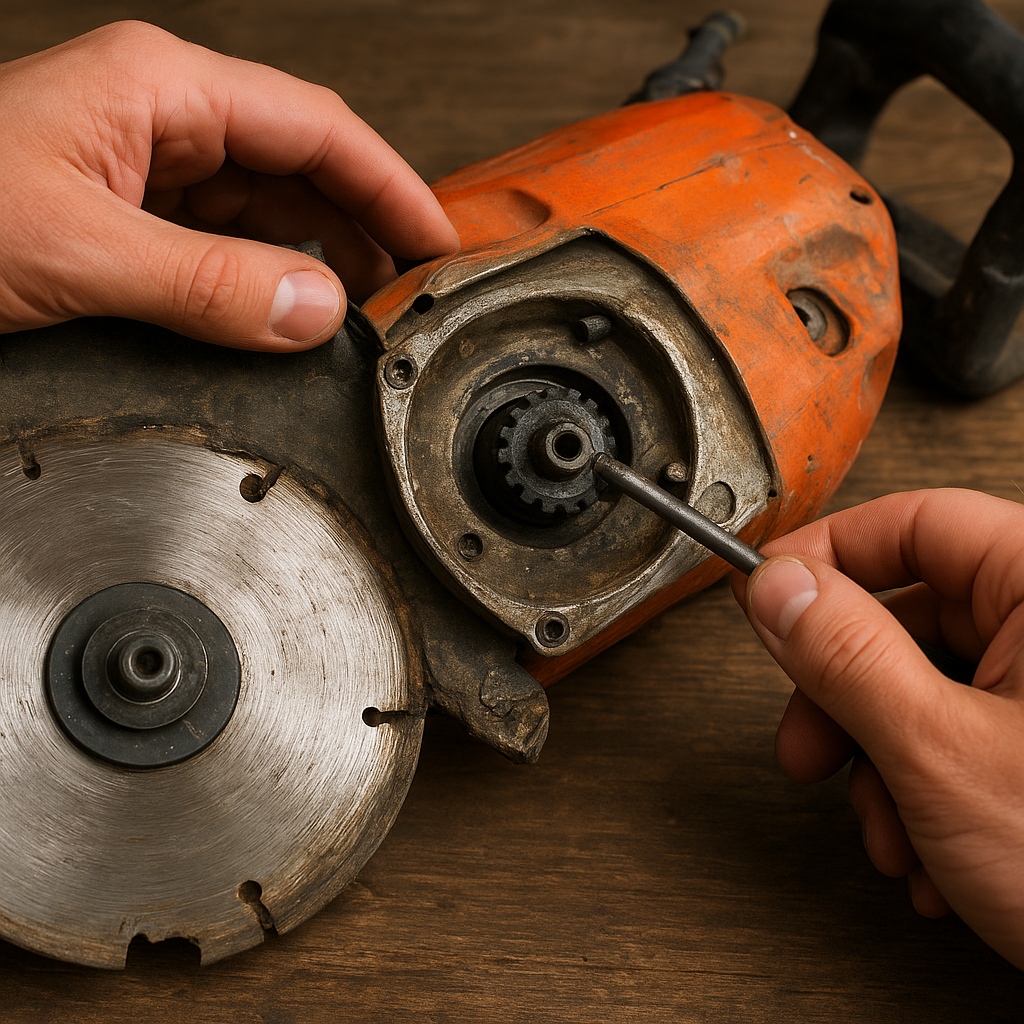 Jak naprawić uszkodzony napęd przecinarki